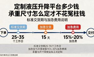 定制液压升降平台多少钱 承重尺寸怎么定才不花冤枉钱