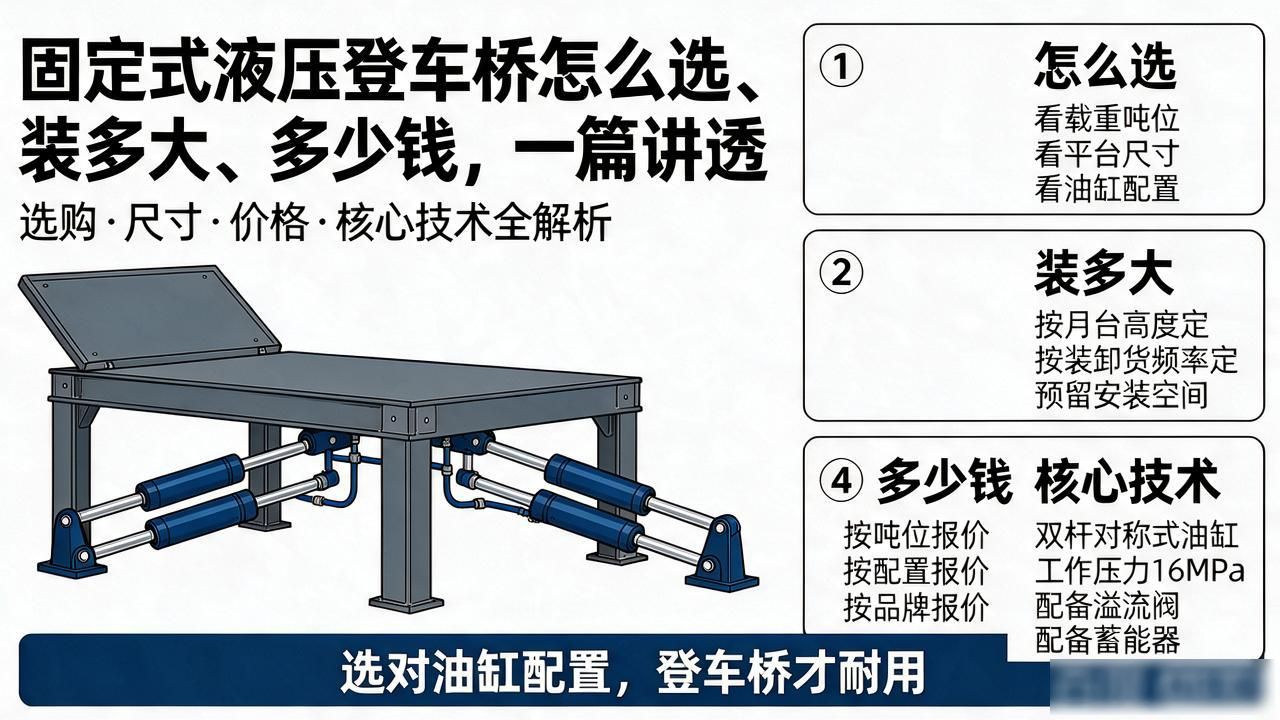 液压登固定式车桥操作视频_液压登车桥固定式登车桥_固定式液压登车桥
